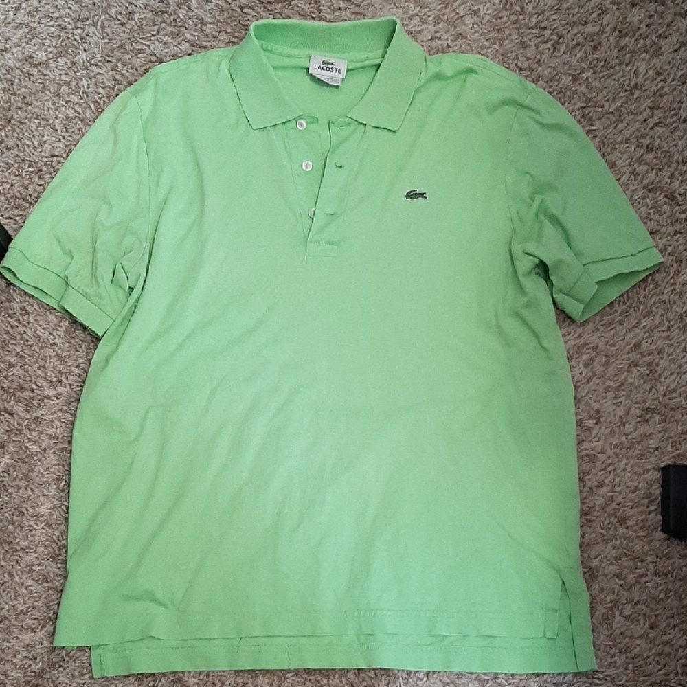 Lacoste Men's Light Green Polo Shirt
